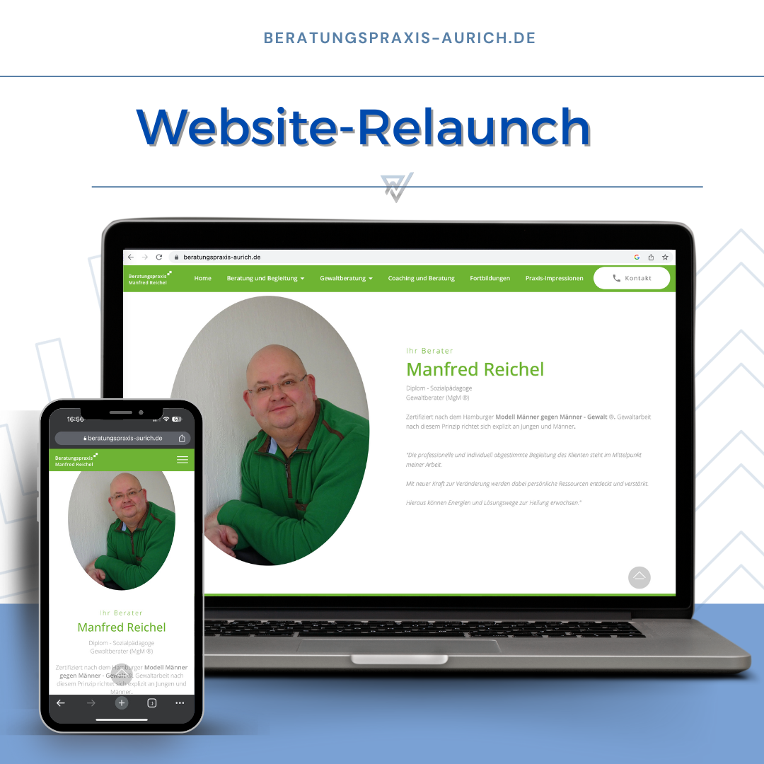 Webseiten-Relaunch von Webdesign-Bremen | Beratungspraxis Manfred Reichel