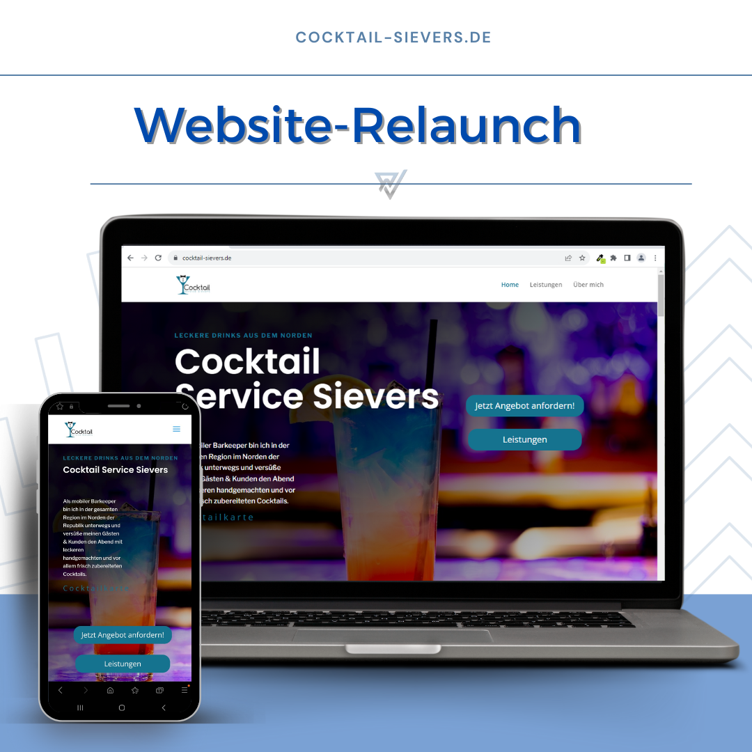 Webseiten-Relaunch von Webdesign-Bremen | Cocktail Service Sievers
