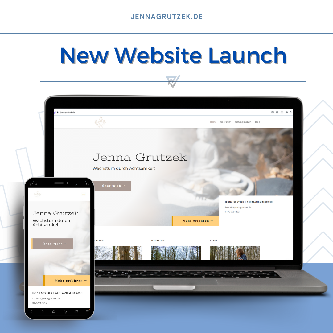 Webseiten-Relaunch von Webdesign-Bremen | Jenna Grutzek - Achtsamkeitscoach
